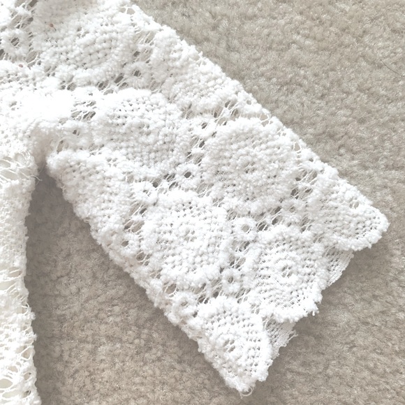 Rare Editions White Lace Long Sleeves Dress - Picture 6 of 8